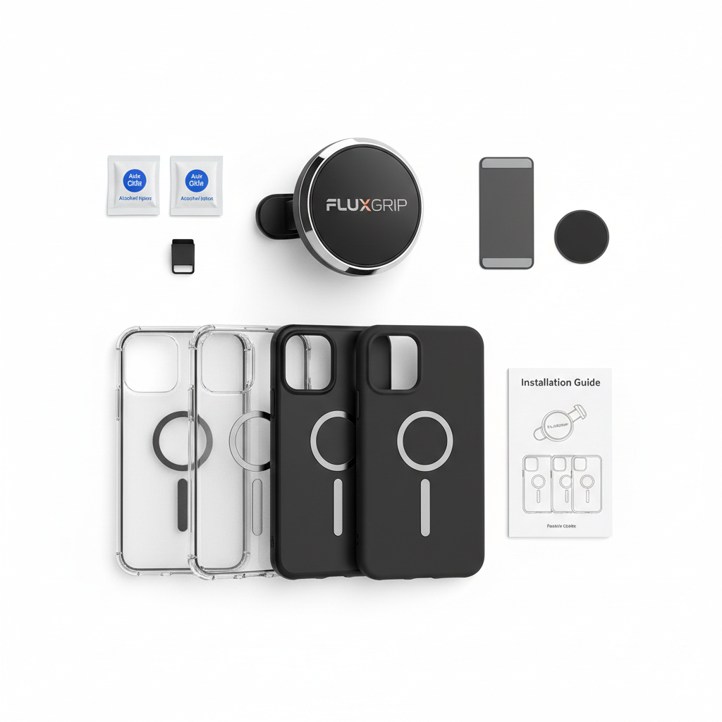 Kit completo supporto magnetico con piastrine incluse
