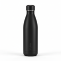 Borraccia termica 750ml nera matte su sfondo bianco