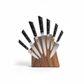 Set 6 coltelli professionali con blocco magnetico in legno