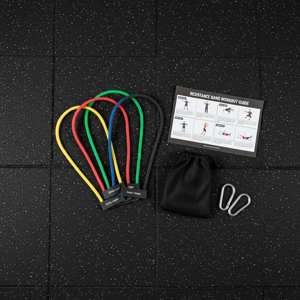 Kit completo fasce elastiche con accessori e borsa portabande